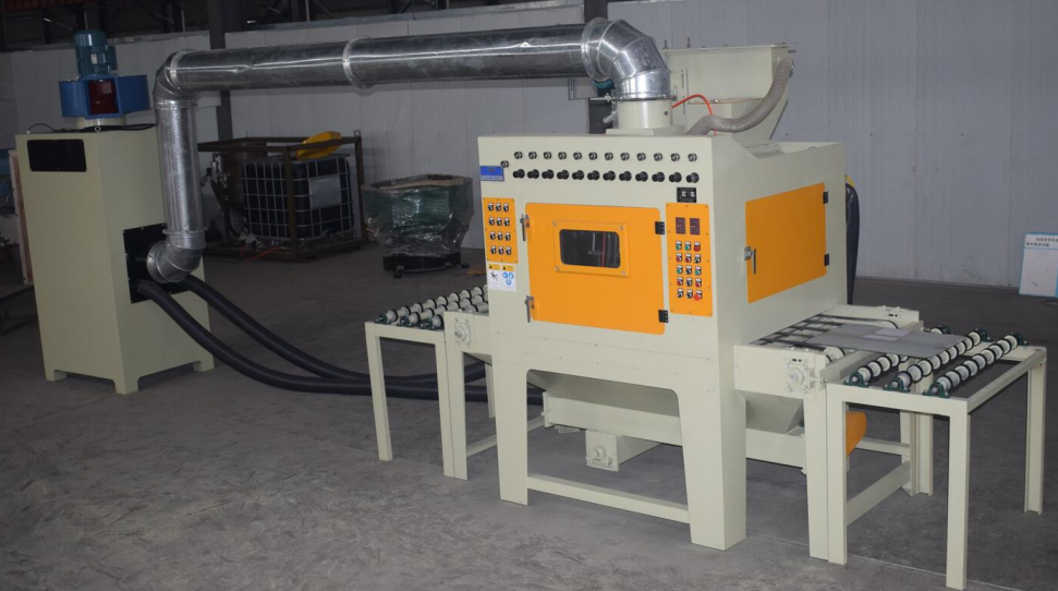 通過式自動(dòng)噴砂機(jī)，輸送帶自動(dòng)噴砂機(jī)